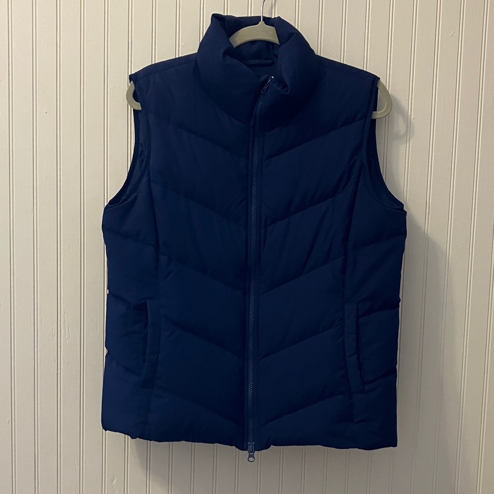 Talbots Dark Blue Quilted Vest